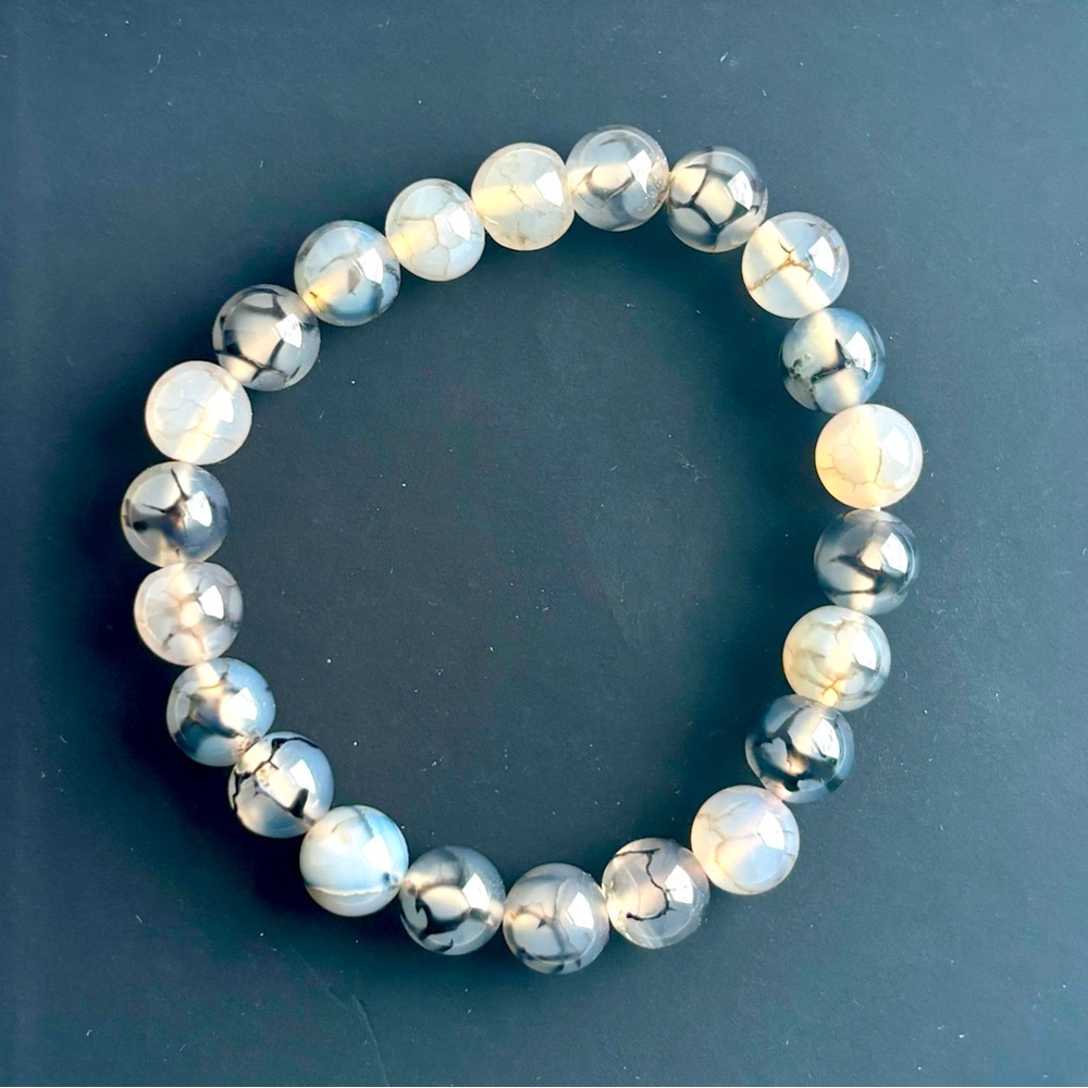 Dragon Vein Agate Crystal Bracelet